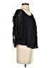 Rebecca Taylor 100% Polyester Black 3/4 Sleeve Blouse Size 2 - photo 4