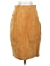 Assorted Brands 100% Leather Solid Tan Leather Skirt Size 9 - photo 1