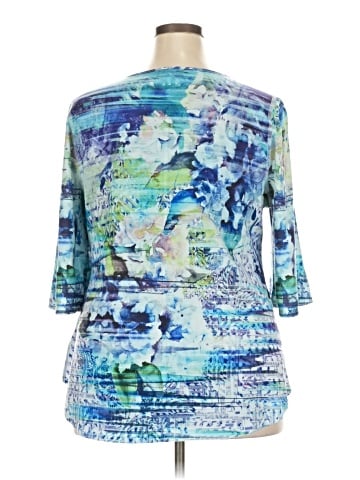 One World 3/4 Sleeve Blouse (view 2)