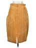 Assorted Brands 100% Leather Solid Tan Leather Skirt Size 9 - photo 2
