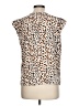 Nine West Animal Print Brown Sleeveless Blouse Size L - photo 2