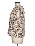Nine West Animal Print Brown Sleeveless Blouse Size L - photo 5