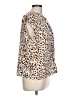 Nine West Animal Print Brown Sleeveless Blouse Size L - photo 4