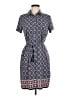 Max Studio Print Blue Casual Dress Size M - photo 1