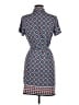 Max Studio Print Blue Casual Dress Size M - photo 2