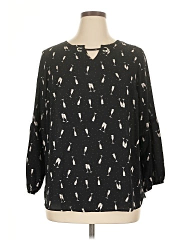 Roz & Ali 3/4 Sleeve Blouse (view 1)