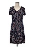 Connected Apparel Hearts Blue Casual Dress Size 8 - photo 1