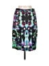 Milly Graphic Teal Black Casual Skirt Size 6 - photo 2