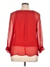 JM Collection 100% Polyester Red 3/4 Sleeve Blouse Size XL (petite) - photo 2