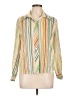 Unbranded Stripes Green Long Sleeve Blouse Size L (estimated) - photo 1