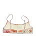 Triangl Floral Ivory Orange Swimsuit Top Size M - photo 2