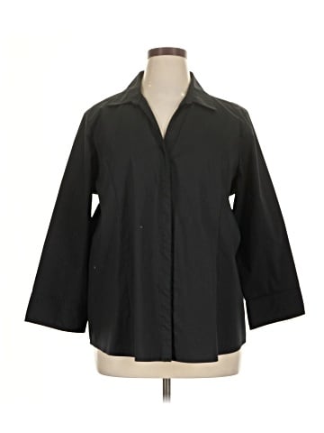 Riders by Lee 3/4 Sleeve Button-Down Shirt (view 1)