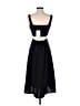 Theory 100% Polyester Solid Black Cocktail Dress Size 00 - photo 2