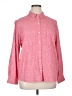 Style&Co Polka Dots Pink Long Sleeve Button-Down Shirt Size XL - photo 1