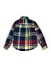 Piombo 100% Cotton Plaid Blue Long Sleeve Button-Down Shirt Size 8 - photo 2