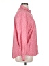 Style&Co Polka Dots Pink Long Sleeve Button-Down Shirt Size XL - photo 4