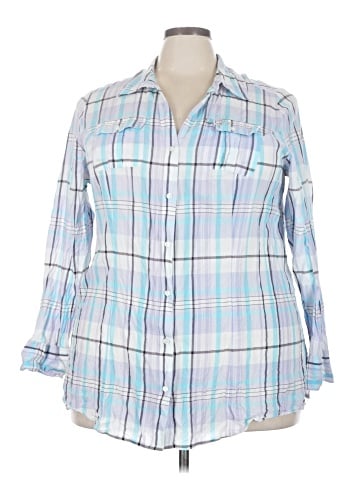 Lane Bryant Long Sleeve Button-Down Shirt (view 1)