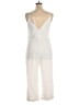 CALVIN KLEIN JEANS 100% Lyocell Solid White Jumpsuit Size 8 - photo 2