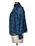Mi ami 100% Polyester Blue Long Sleeve Blouse Size M - photo 5