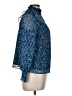 Mi ami 100% Polyester Blue Long Sleeve Blouse Size M - photo 4