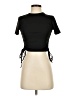Francesca's Black Short Sleeve Top Size S - photo 1