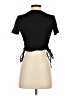 Francesca's Black Short Sleeve Top Size S - photo 2