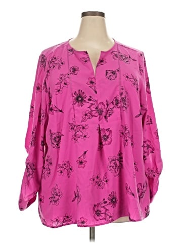 Lane Bryant Outlet Long Sleeve Blouse (view 1)