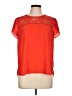 Meraki 100% Polyester Orange Short Sleeve Blouse Size L - photo 1