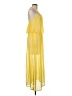 Speechless 100% Polyester Chevron-herringbone Yellow Casual Dress Size M - photo 4