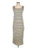Shein Stripes Ivory Casual Dress Size 4 - photo 1