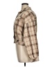 Unbranded 100% Polyester Plaid Brown Long Sleeve Blouse Size XL - photo 5