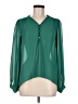 Needle & Thread 100% Polyester Green Long Sleeve Blouse Size M - photo 1