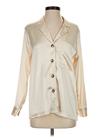 Topshop Long Sleeve Blouse (view 1)