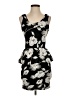 Chocolate Floral Black Cocktail Dress Size S - photo 1