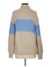 Aerie Color Block Tan Pullover Sweater Size S - photo 1