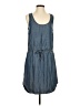Saks Fifth Avenue 100% Tencel Blue Casual Dress Size S - photo 1