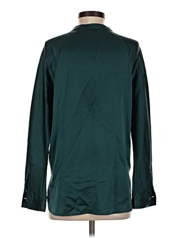Vince. Long Sleeve Silk Top (view 2)