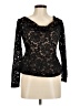 BCBGMAXAZRIA Black Long Sleeve Top Size M - photo 1