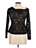 BCBGMAXAZRIA Black Long Sleeve Top Size M - photo 2