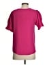 Les Amis 100% Polyester Pink Short Sleeve Blouse Size S - photo 2