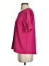 Les Amis 100% Polyester Pink Short Sleeve Blouse Size S - photo 5