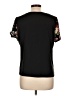 Shein Floral Black Short Sleeve T-Shirt Size L - photo 2