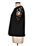 Shein Floral Black Short Sleeve T-Shirt Size L - photo 5