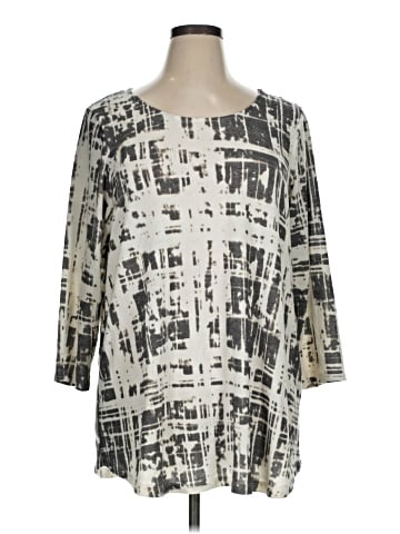 Rose + Olive 3/4 Sleeve Blouse (view 1)
