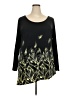 Guess Jeans Black 3/4 Sleeve Top Size XXL (estimated) - photo 1