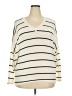 Charlotte Avery Stripes Ivory Pullover Sweater Size XXL (estimated) - photo 1
