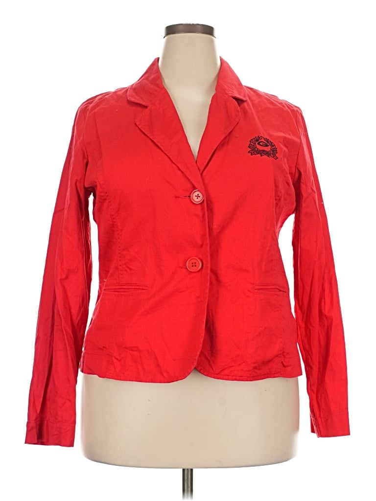 Pre-owned Assorted Brands Blazer Jacket In Red