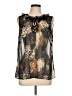 CAbi 100% Polyester Black Sleeveless Blouse Size L - photo 1