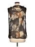 CAbi 100% Polyester Black Sleeveless Blouse Size L - photo 2