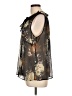 CAbi 100% Polyester Black Sleeveless Blouse Size L - photo 5